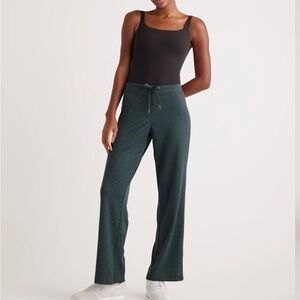 Quince Women's Flowknit Wide Leg Pants - Heather Green (Size Small)